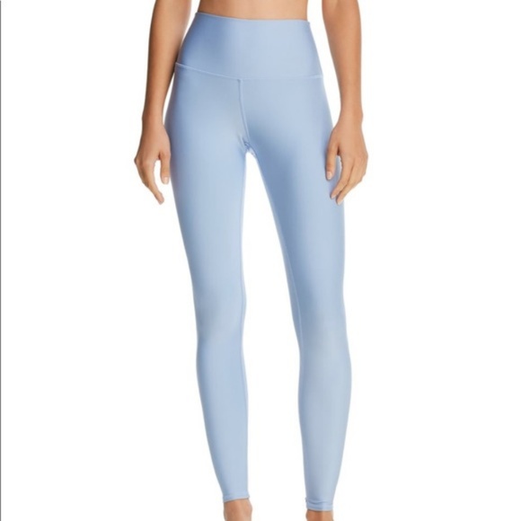 alo yoga blue leggings